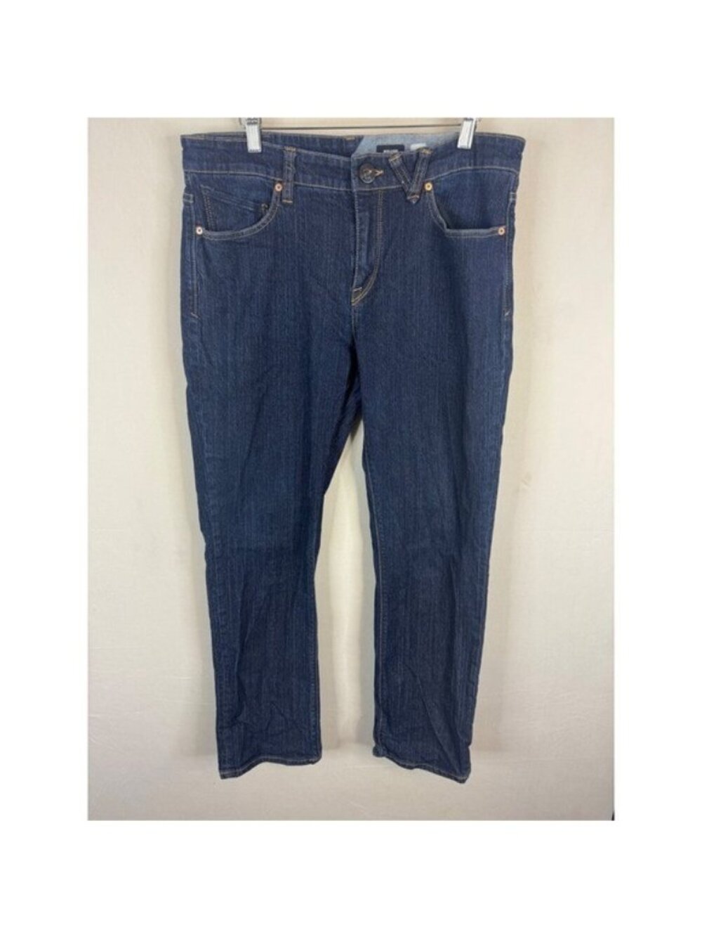Volcom Solver Modern Straight Jeans Dark Wash Denim Mens 33X31 A19316R7